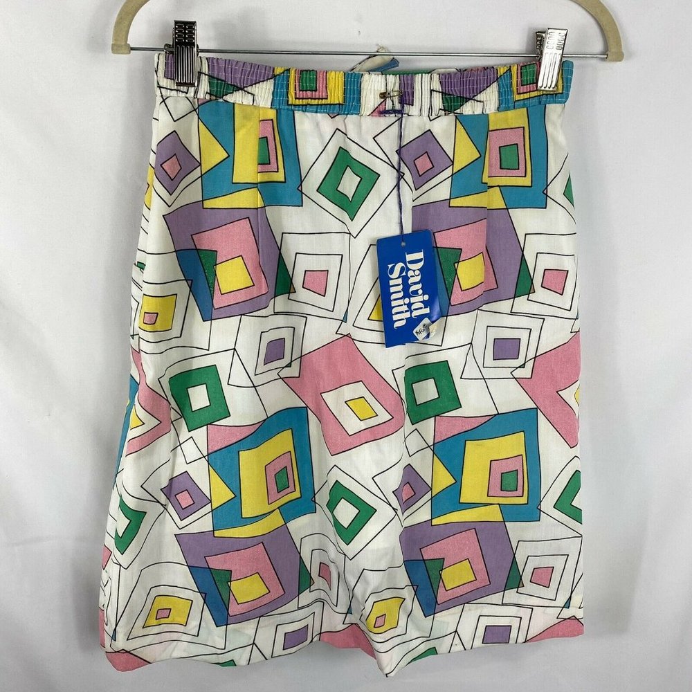 Vintage David Smith Skirt Skort (Shorts) 60s 70s Geometric Pattern Small SOLD - Picture 2 of 7